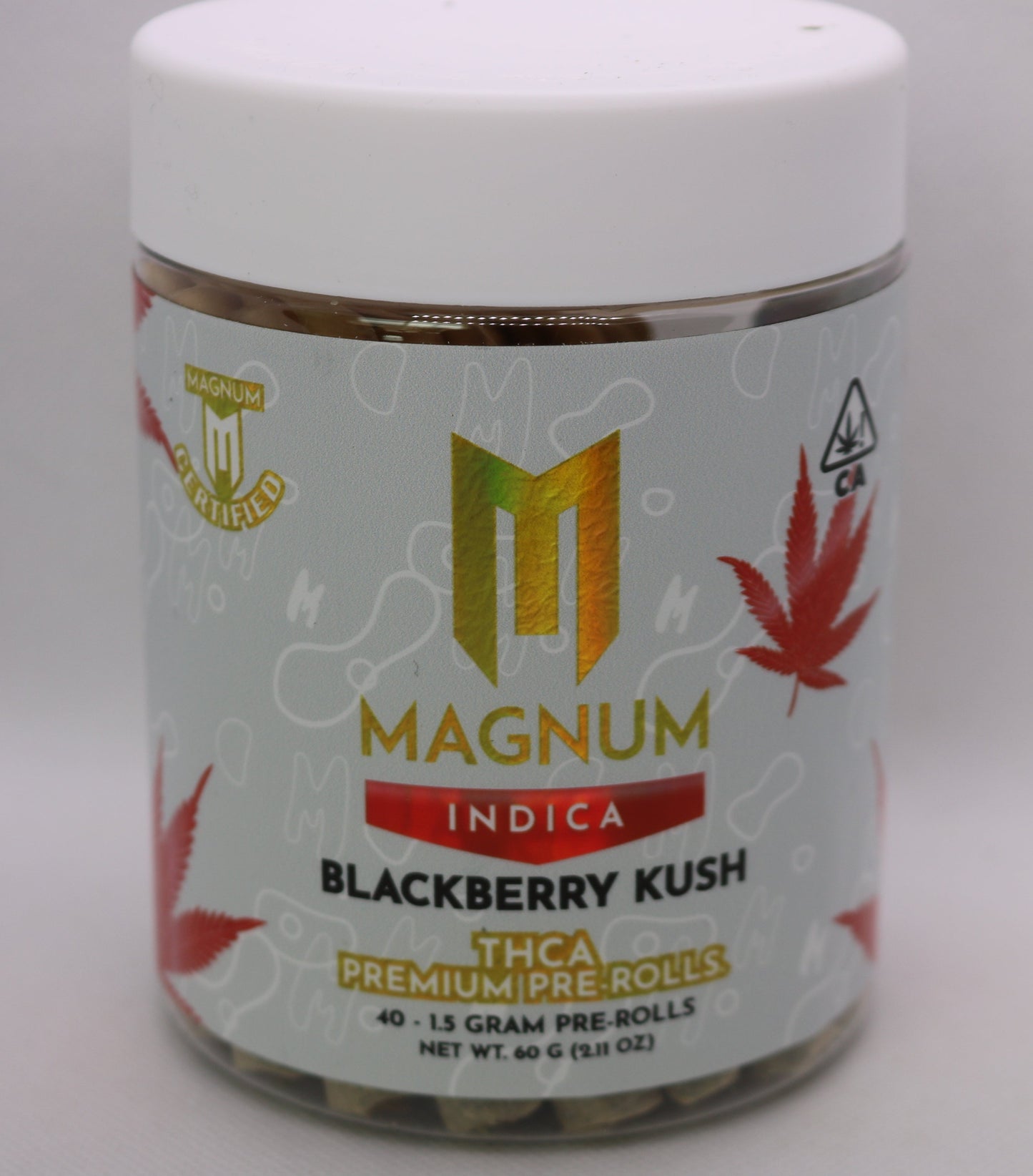 1.5g Blackberry Kush Premium Indica Cannabis Flower Cone Infused W/THCA Isolate