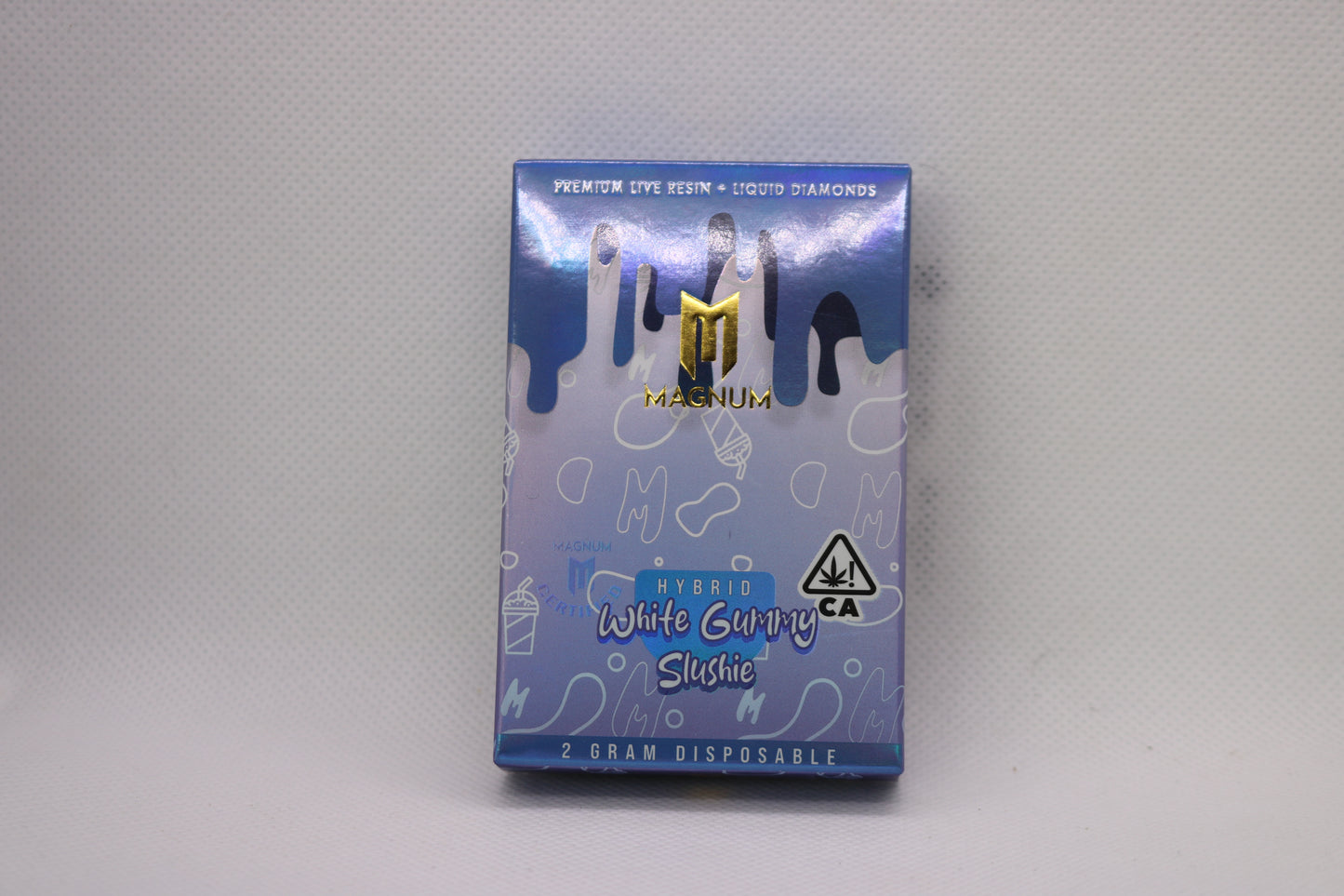 2g White Gummy Slushy Magnum Labs Live Resin Liquid Diamonds Disposable Cannabis AIO Vape Device